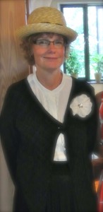 Dressed like Mrs Marple character